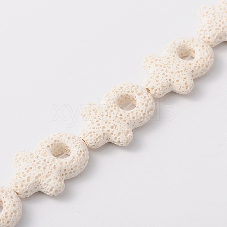 Synthetic Lava Rock Bead Strands G-N0094-11-1