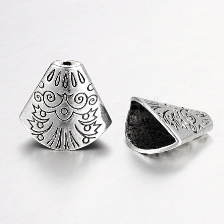 Tibetan Style Alloy Bead Caps LS-X-PALLOY-I112-16AS-1