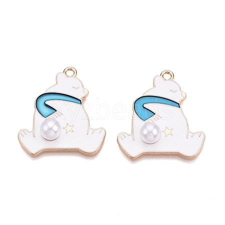 Alloy Enamel Pendants ENAM-T020-95B-1