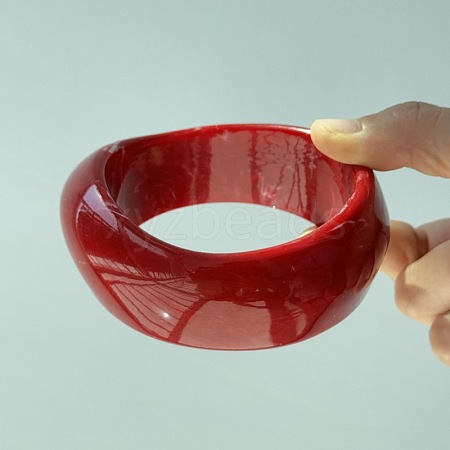 Exaggerated Geometric Shape Resin Bangles for Women FS-WG48DEE-09-1