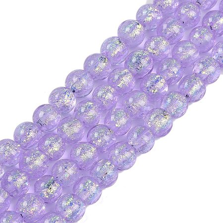 Handmade Foil Lampwork Beads Strands FOIL-K003-06B-01-1