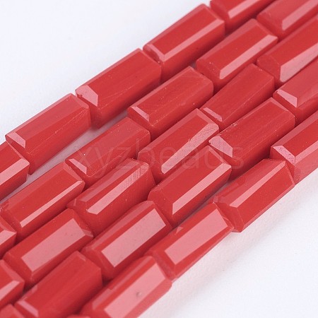 Opaque Glass Beads Strands EGLA-F123-3x6mm-NC03-1