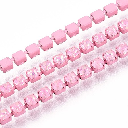 Iron Rhinestone Cup Chains CH-T006-05B-09-1