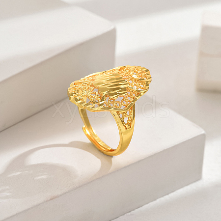 European Style Wheat Lucky Adjustable Cuff Ring LX5971-2-1