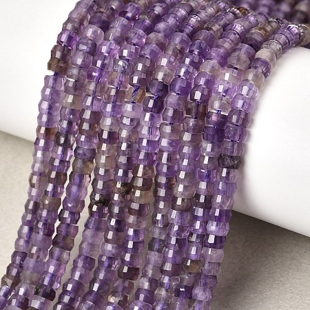 Natural Amethyst Heishi Beads Strands G-A299-A13-01-1