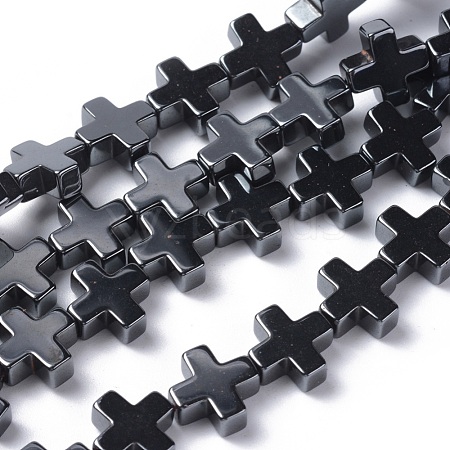 Non-Magnetic Synthetic Hematite Beads Strands X-G-G096-10x10x4mm-1