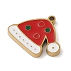 Christmas Theme Ion Plating(IP) 304 Stainless Steel Enamel Charms STAS-Z083-06G-01-2