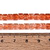 Crackle Transparent Glass Beads Strands GLAA-N062-4mm-11-2