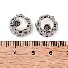 Brass Micro Pave Cubic Zirconia Charms KK-B102-25P-3