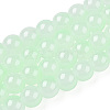 Baking Paint Imitation Jade Glass Round Bead Strands X1-DGLA-N003-10mm-08-1-1