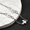 304 Stainless Steel Butterfly Link Bracelets BJEW-C098-01C-P-3