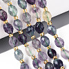 Natural Colorful Fluorite Beads Strands G-N342-35-8x6-11-1