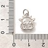 Rack Plating Brass Micro Pave Cubic Zirconia Pendants KK-H508-28P-04-3