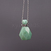Natural Green Aventurine Perfume Bottle Necklace PW-WG95273-03-1