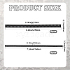 10Pcs 2 Styles Resin Firm Headband Non-slip Strip FIND-SP0020-61-2