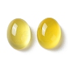Natural Yellow Agate Cabochons G-A029-01-11-2