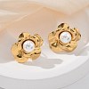 304 Stainless Steel Stud Earrings EJEW-Z084-05G-02-2