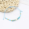  Colorful Beaded Bracelet Sweet and Cute Girl Style Adjustable Imitation Pearl Bracelet Versatile Bracelet AR4716-6-1