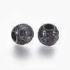 316 Surgical Stainless Steel European Beads STAS-F195-128B-11-2