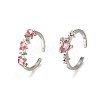 2Pcs Alloy with Rhinestone Cuff Rings FS-WGCB7EB-20-1