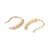 Rack Plating Brass Micro Pave Cubic Zirconia Earring Hooks ZIRC-F126-07GA-2