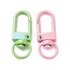 Spray Painted Alloy Swivel Clasps PALLOY-H131-11-2