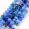 Electroplate Glass Beads Strands X-EGLA-S194-18A-1