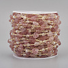 Handmade Natural Strawberry Quartz Beaded Chains CHC-I031-11D-1