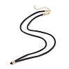3Pcs 3 Colors 3MM Nylon Braided Cord Necklace Making AJEW-JB01470-3