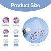 200Pcs 4 Colors Baking Paint Transparent Glass Bead Strands DGLA-TA0001-07-4