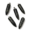 Natural Kambaba Jasper Pointed Pendants G-F820-12I-1