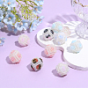 10Pcs Opaque Resin Beads RESI-PA0001-58-4