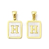 Ion Plating(IP) 304 Stainless Steel Pave Shell Pendants STAS-G327-01G-H-1