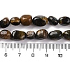 Natural Yellow & Blue Tiger Eye Beads Strands G-G146-A17-01-5