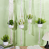 4Pcs 4 Styles Cotton Weaving Rope Wall-Mounted Basket AJEW-OC0015-28-4