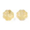 Transparent Spray Painted Glass Beads GLAA-N035-028-C04-2