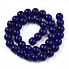 Opaque Solid Color Glass Beads Strands X-GLAA-T032-P10mm-03-2