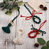 Crafans 2 Sets 2 Style Christmas Theme Cotton Weave Pendant Decorations Sets HJEW-CF0001-11-11