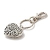 Valentines Day Gifts Tibetan Style Heart Keychain KEYC-JKC0009-25-2