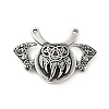 304 Stainless Steel Viking Bear Paw Law Odin Double Ax Pendants STAS-P309-31AS-2