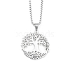 201 Stainless Steel Pendant Necklaces for Man NJEW-Q336-04C-P-1