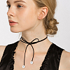 8Pcs 8 Style Faux Suede & Nylon Cord Lariat Necklaces Set NJEW-FI0001-32-7