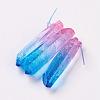 Natural Quartz Crystal Pointed Pendants G-K188-05-4