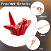 Paper Crane Ceramic Chopstick Stands DJEW-WH0058-12C-5