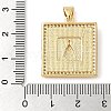 Brass & Shell & Clear Cubic Zirconia Pendants KK-I712-11G-02-3