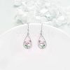 Alloy Enamel Teardrop & Tulip Dangle Earrings WG1F9CE-01-3
