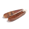 Natural Picasso Jasper Pendants X-G-G827-03A-3