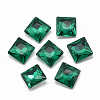 Pointed Back Glass Rhinestone Cabochons RGLA-T027-8x8mm-16-1