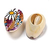Printed Natural Shell Beads BSHE-G037-01H-2
