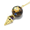 Round Resin Dowsing Pendulum Big Pendants G-C117-01G-01-2